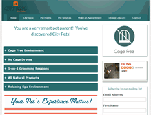Tablet Screenshot of citypetschicago.com